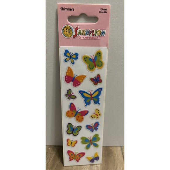 Vintage Sandylion Butterfly Stickers, Sealed Shimmers - Picture 1 of 4
